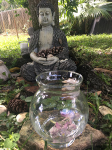 The essence on my outdoor altar under the mango tree.